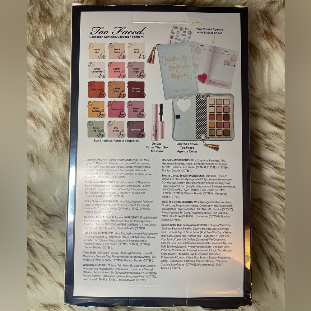Too Faced Pretty Little Planner Best Year Ever Eyeshadow set. Holiday limited ed - Picture 5 of 7